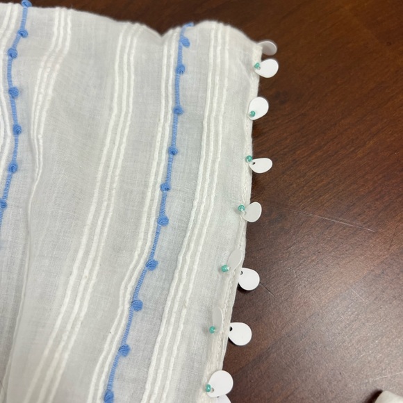 Anthropologie x Duet Ocean Beaded Kaftan size XS/S - Picture 7 of 11